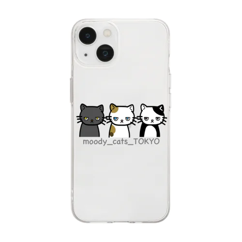 moody_cats_TOKYO ソフトクリアスマホケース