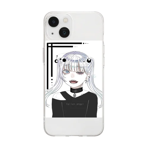 堕天使F Soft Clear Smartphone Case