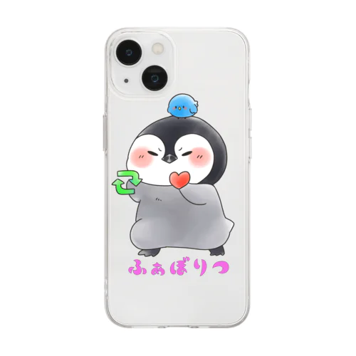 ふぁぼりつオタクペンギン Soft Clear Smartphone Case