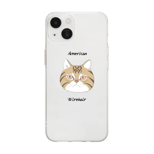 アメリカンワイヤーヘア Soft Clear Smartphone Case