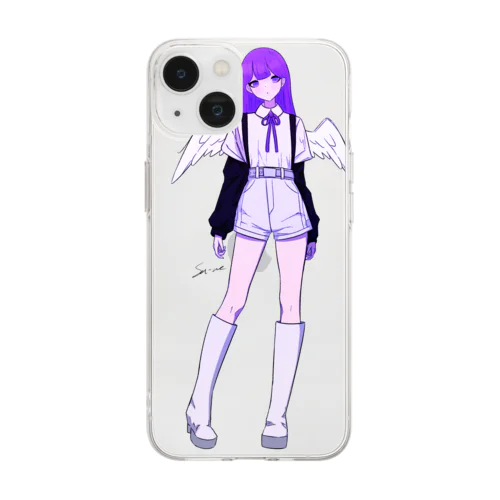 White Angel Soft Clear Smartphone Case