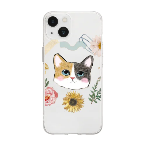 恋する乙女猫 Soft Clear Smartphone Case