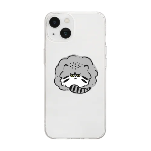 マヌルネコまんじゅう（イロ） Soft Clear Smartphone Case