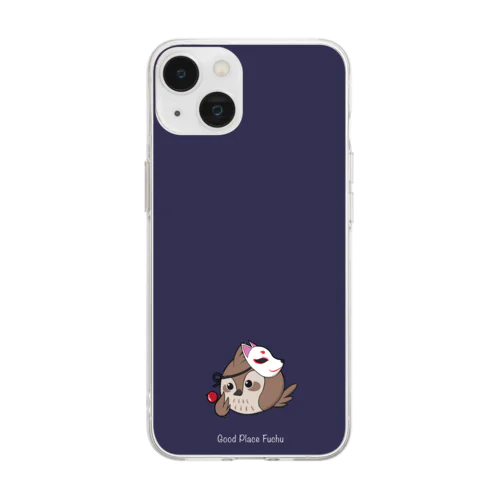 お祭りひばり Soft Clear Smartphone Case