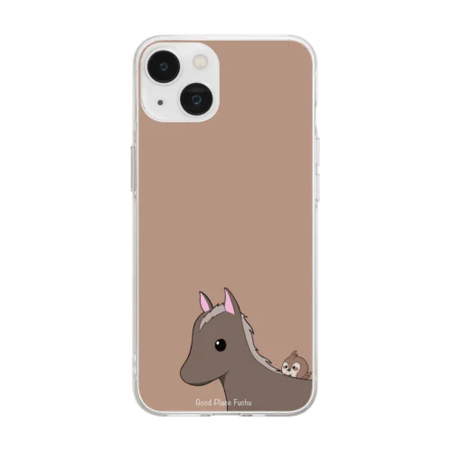 馬とひばり Soft Clear Smartphone Case