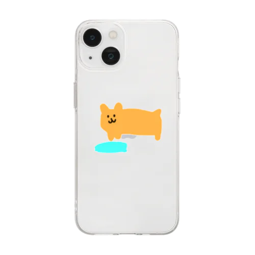 おもらしポム Soft Clear Smartphone Case