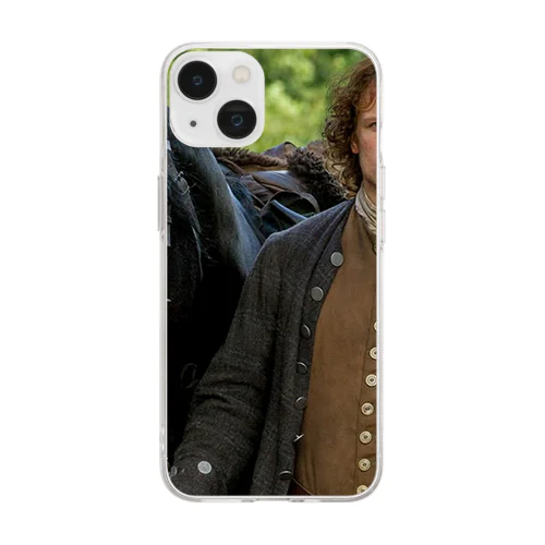 sam heughan scottish actor Soft Clear Smartphone Case