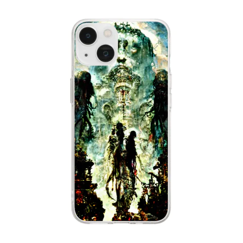 100BEERS World reversal organ Soft Clear Smartphone Case