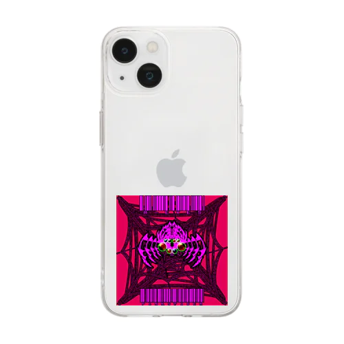 8-EYES PINKSPIDER Soft Clear Smartphone Case