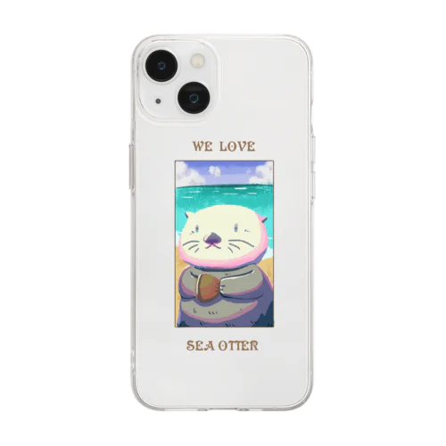 WE LOVE SEA OTTER(いろいろ編) Soft Clear Smartphone Case