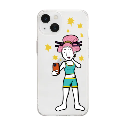 Selfie Girl／ソフトクリアスマホケース Soft Clear Smartphone Case