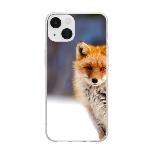 Nature of Hokkaido(Fox) Soft Clear Smartphone Case