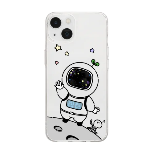 うちゆうのなぞ Soft Clear Smartphone Case