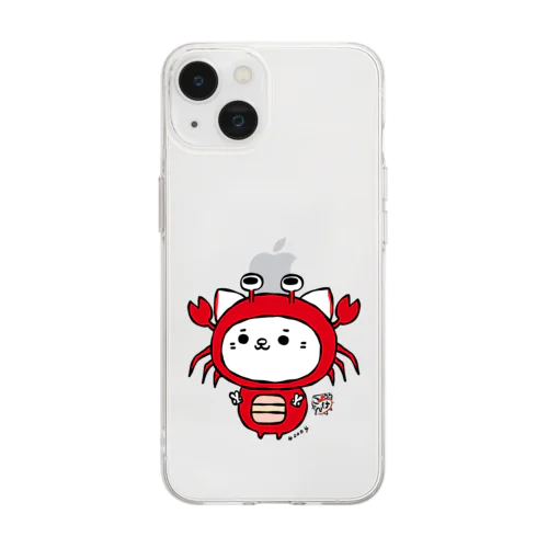 にゃんころげ#0004 Soft Clear Smartphone Case