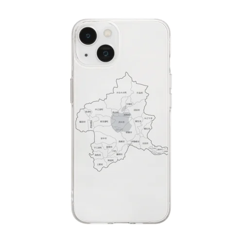 群馬県のすべて Soft Clear Smartphone Case