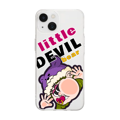 Little devil bare Soft Clear Smartphone Case