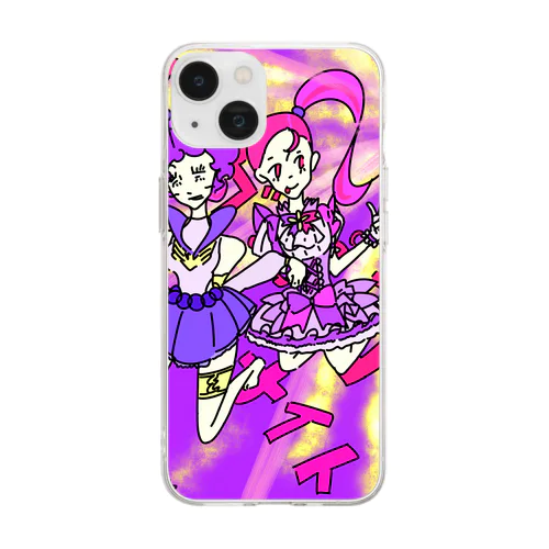 魔法女子BEBE子ちゃん Soft Clear Smartphone Case