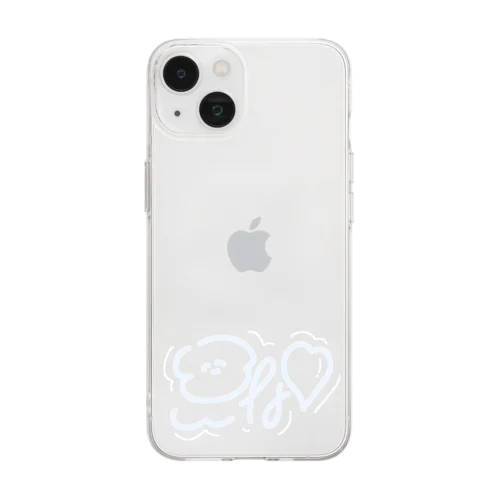 わんわん 1 Soft Clear Smartphone Case