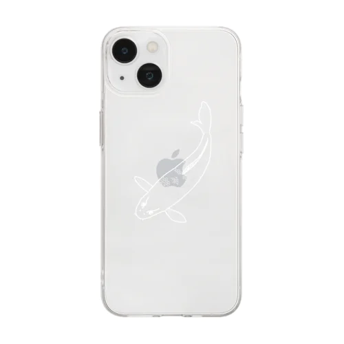 シロ錦鯉 Soft Clear Smartphone Case