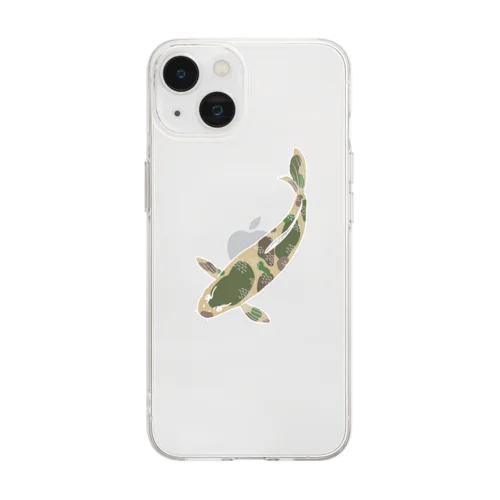 カモ柄錦鯉 Soft Clear Smartphone Case