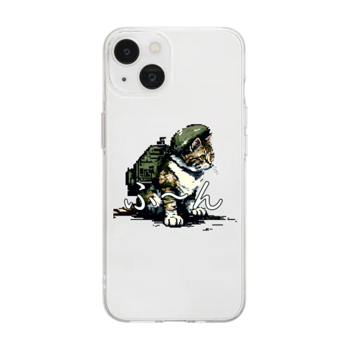 16bit ミリタリーねこ　vol.5 Soft Clear Smartphone Case