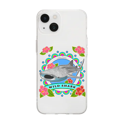 WILD SHARK  ジンベエザメ Soft Clear Smartphone Case