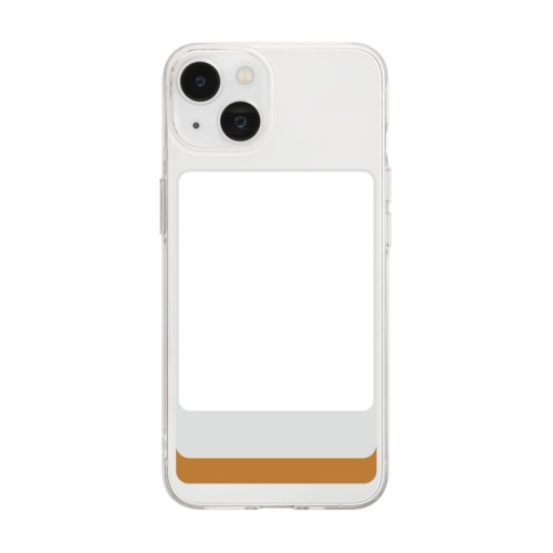 白 ( 麻雀グッズ ) Soft Clear Smartphone Case