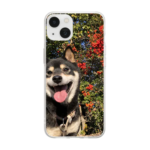 柴犬のけんたろー Soft Clear Smartphone Case