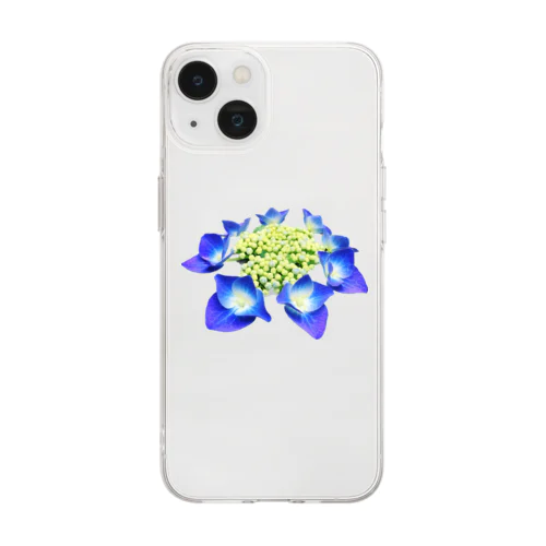 紫陽花 Soft Clear Smartphone Case