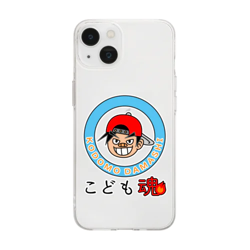 こども魂・KODOMODAMASHI Soft Clear Smartphone Case