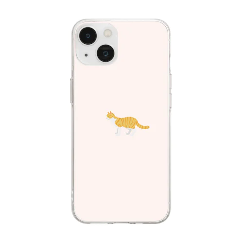 猫1-8 茶白猫 Soft Clear Smartphone Case