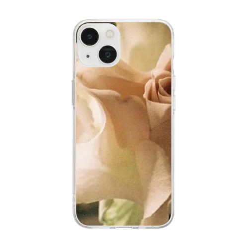 お花のスマホケース Soft Clear Smartphone Case