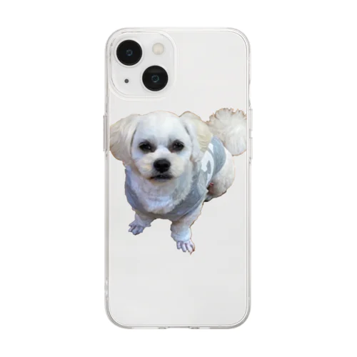 イケメン犬 Soft Clear Smartphone Case