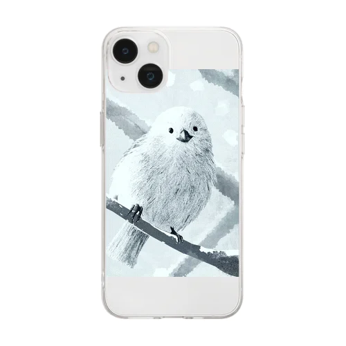 雪の天使 Soft Clear Smartphone Case