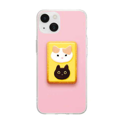 ネコちゃんクッキー Soft Clear Smartphone Case