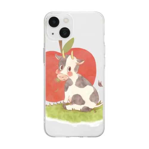 モーウ、りんごが好き！ Soft Clear Smartphone Case