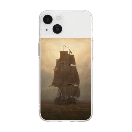 Sailing ship/カスパー・ダーヴィト・フリードリヒ Soft Clear Smartphone Case