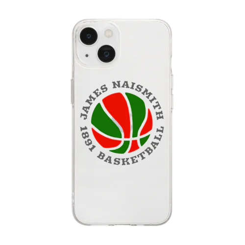 バスケットボール Soft Clear Smartphone Case