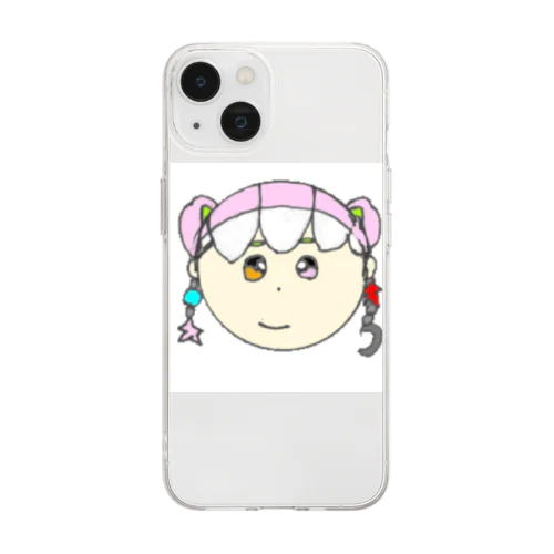 サクラパフェ公式アイテム アイコン Soft Clear Smartphone Case