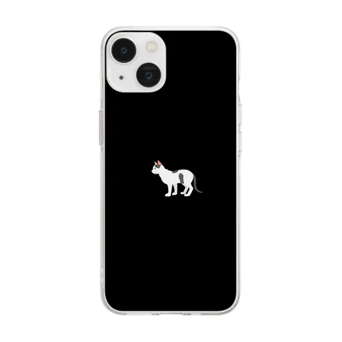 猫1-16 ぶち猫 Soft Clear Smartphone Case