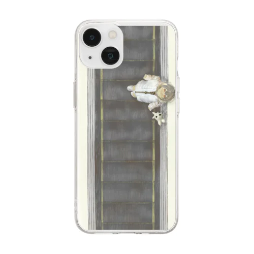 Moon Escalator　スマホケース Soft Clear Smartphone Case