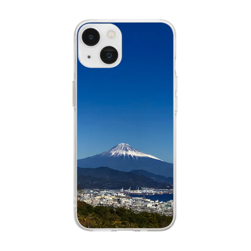 富士山のiPhoneケース ソフトクリアスマホケース