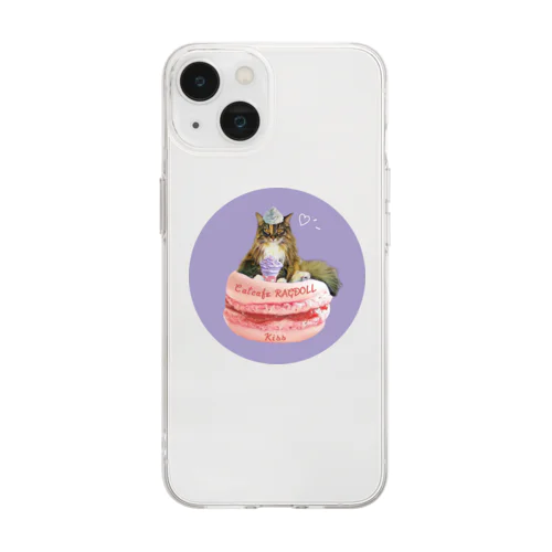 マカロンきちゃん💋💕 Soft Clear Smartphone Case