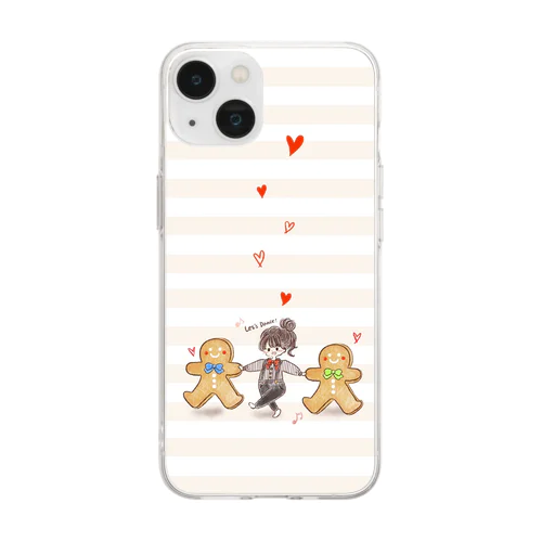 一緒に踊ろう♪ Soft Clear Smartphone Case