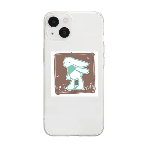 しろうさ（ここあ） Soft Clear Smartphone Case