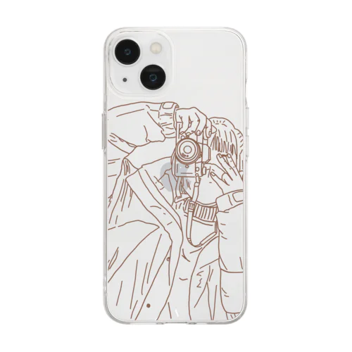 カメラ女子はすすむ Soft Clear Smartphone Case