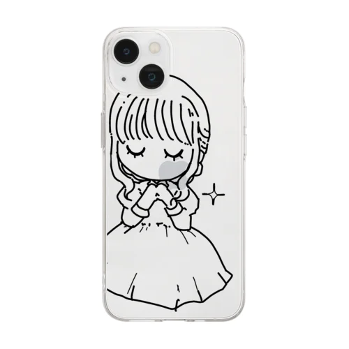 祈りのさやかちゃん Soft Clear Smartphone Case