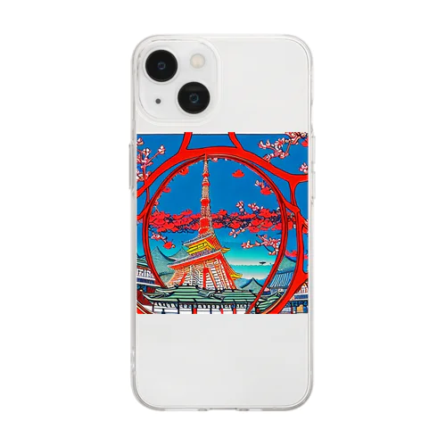 tokyotower Soft Clear Smartphone Case