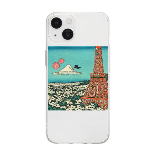 tokyotower6 Soft Clear Smartphone Case