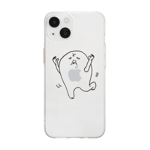 おどるおばけ Soft Clear Smartphone Case